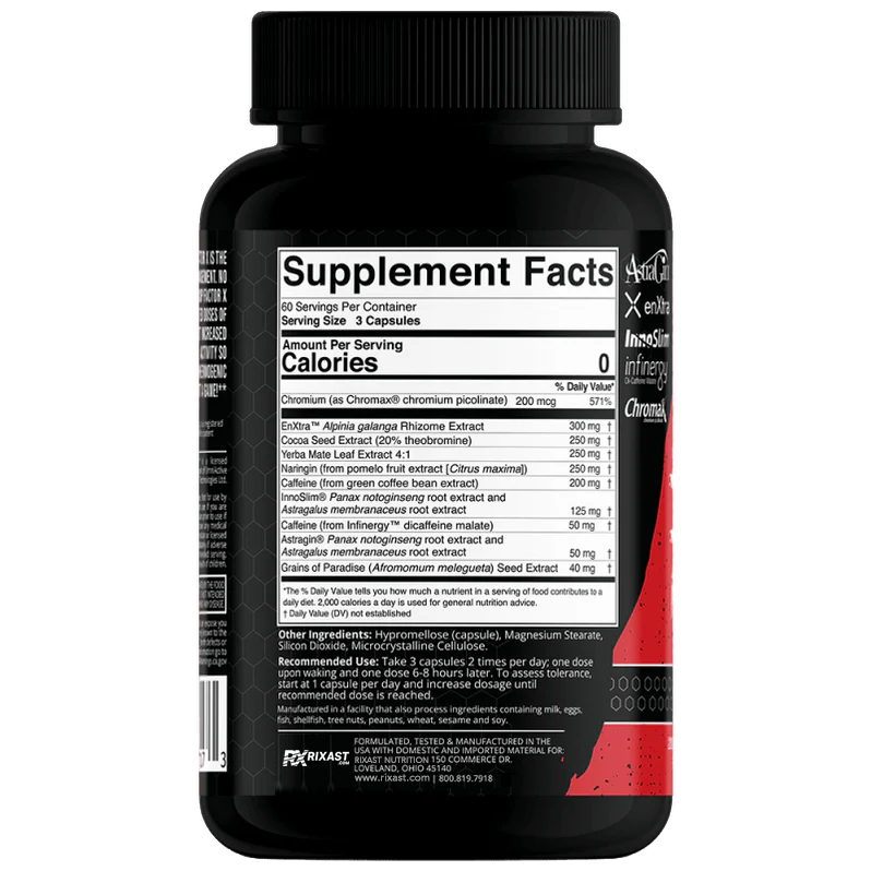 Rixast Drop Factor X® Thermogenic Fat Burning Powerhouse