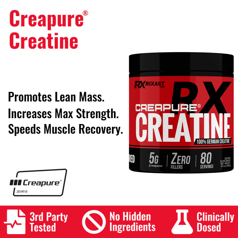 Rixast Creatine Powder (Creapure®) Pure German Creatine